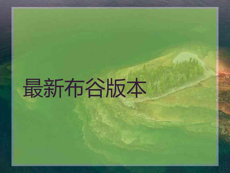 最新布谷版本