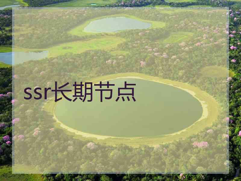 ssr长期节点