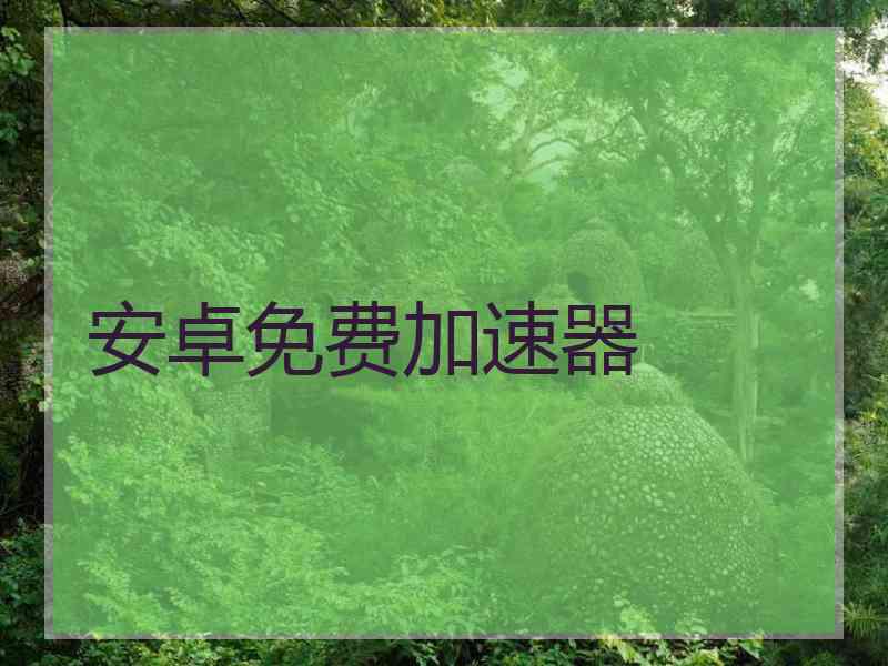 安卓免费加速器