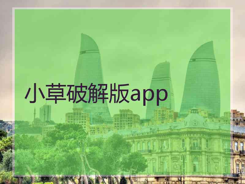 小草破解版app