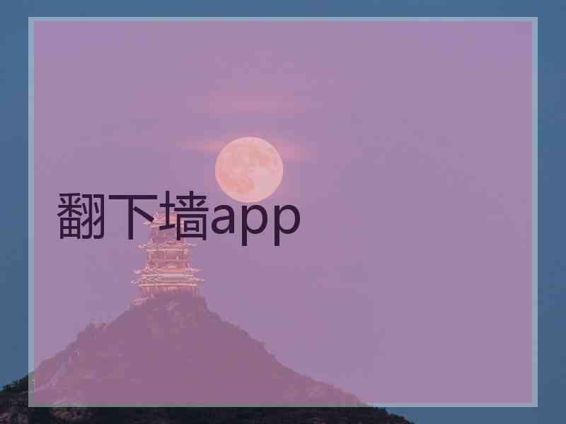 翻下墙app