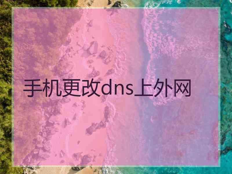 手机更改dns上外网