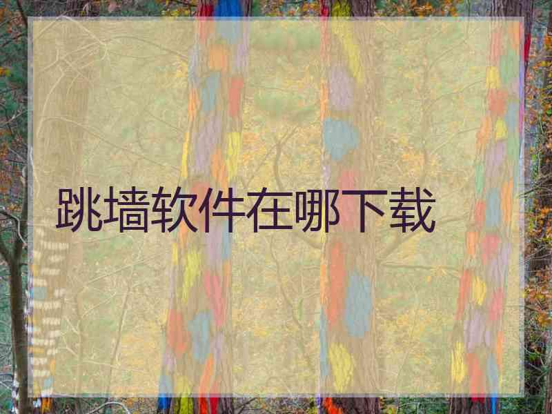 跳墙软件在哪下载