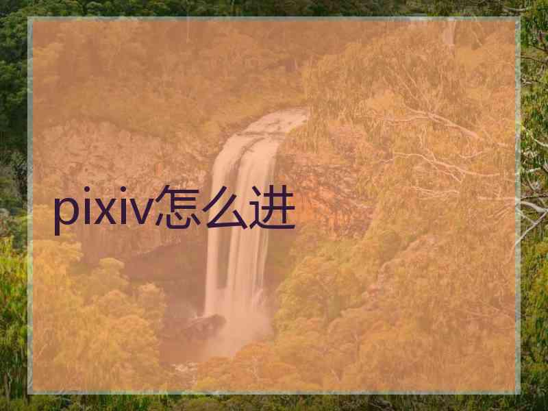 pixiv怎么进