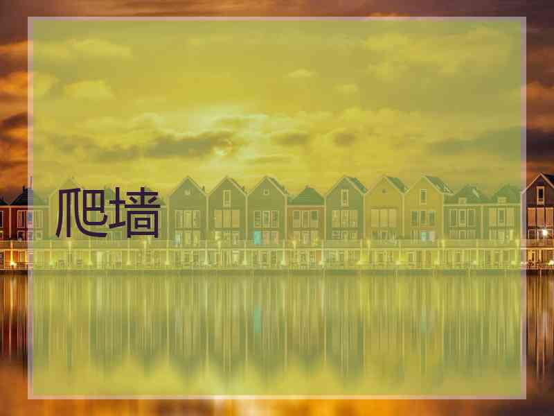 爬墙