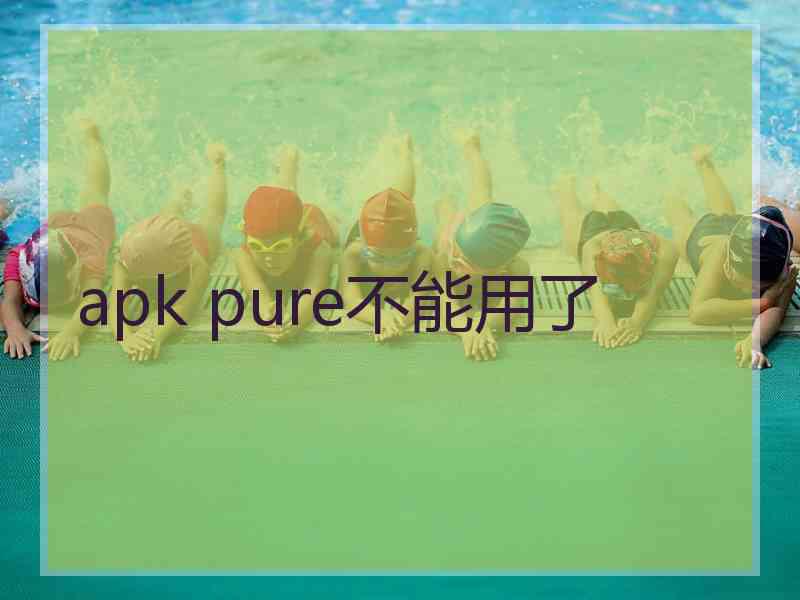 apk pure不能用了
