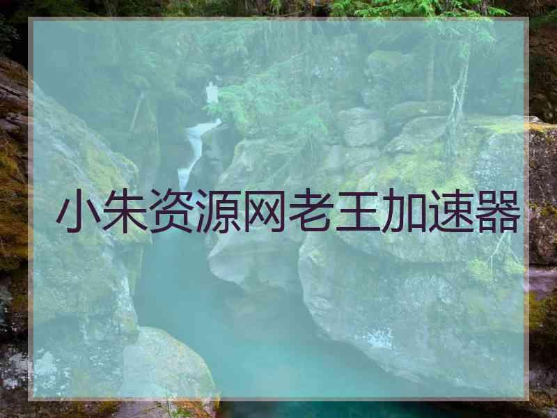 小朱资源网老王加速器