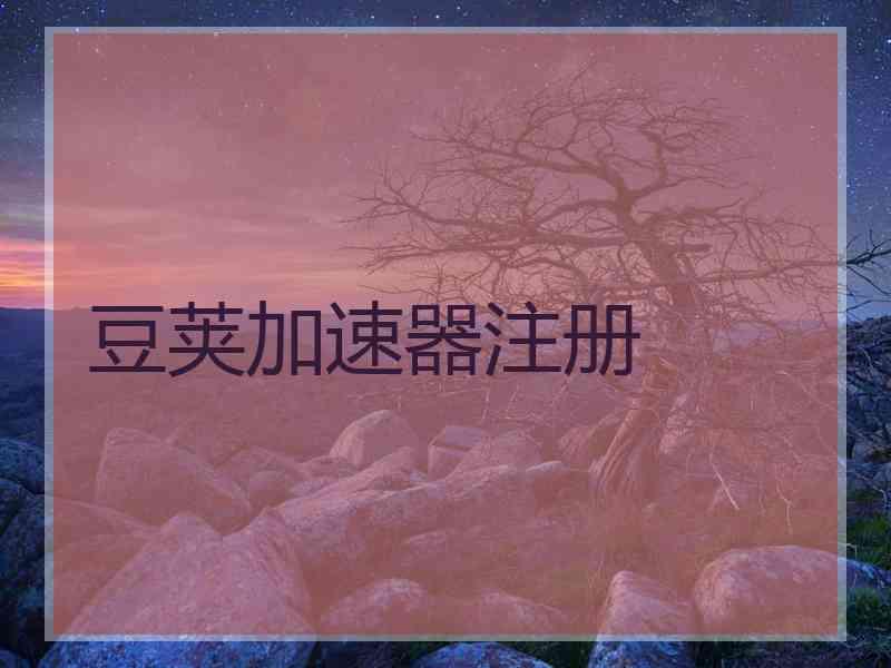 豆荚加速器注册