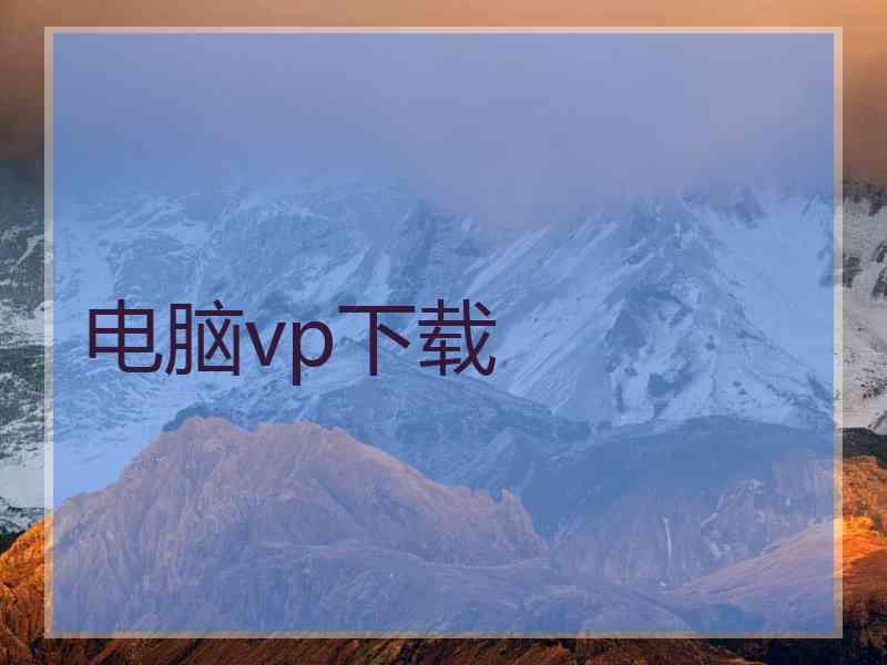 电脑vp下载