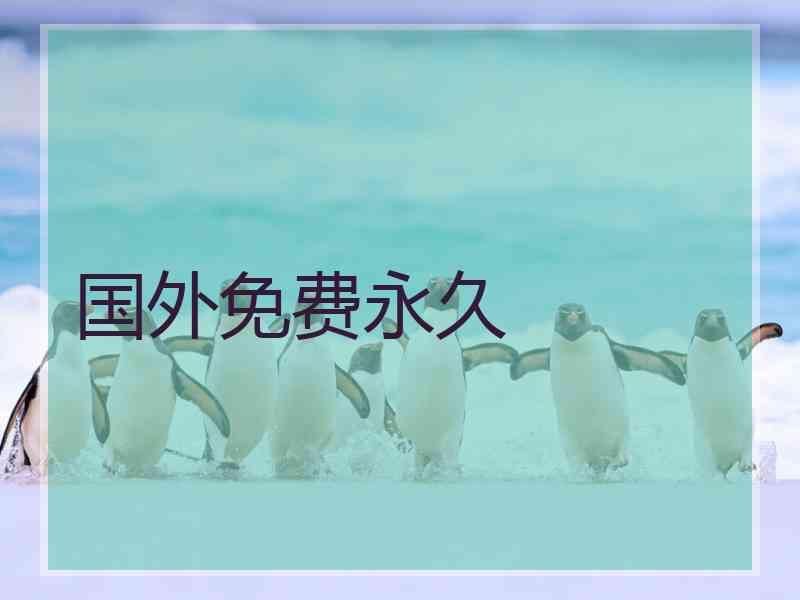 国外免费永久