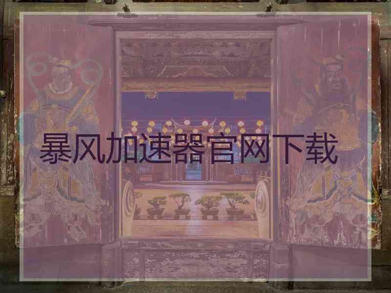 暴风加速器官网下载