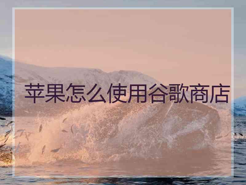 苹果怎么使用谷歌商店