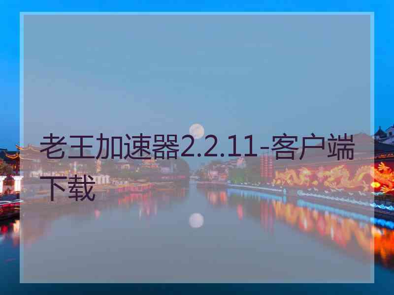 老王加速器2.2.11-客户端下载