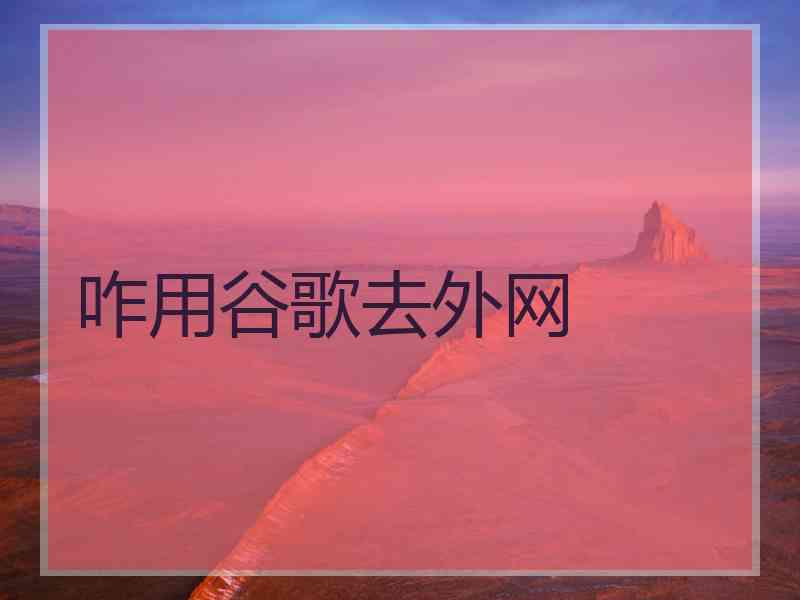 咋用谷歌去外网