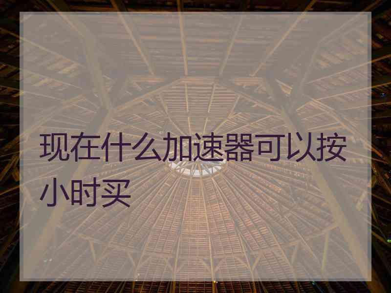 现在什么加速器可以按小时买
