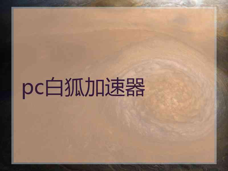 pc白狐加速器