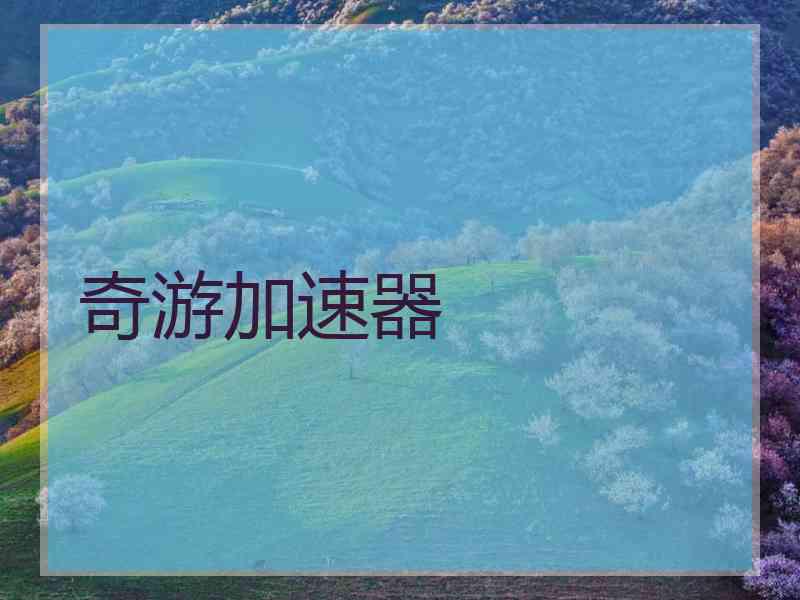 奇游加速器