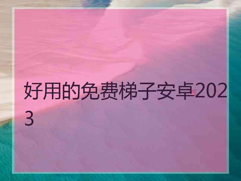 好用的免费梯子安卓2023