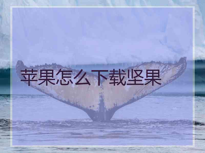 苹果怎么下载坚果
