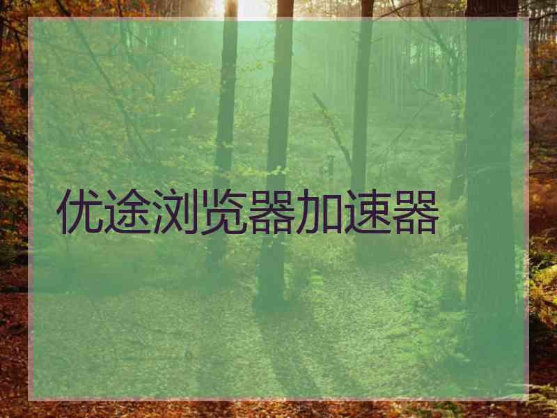 优途浏览器加速器