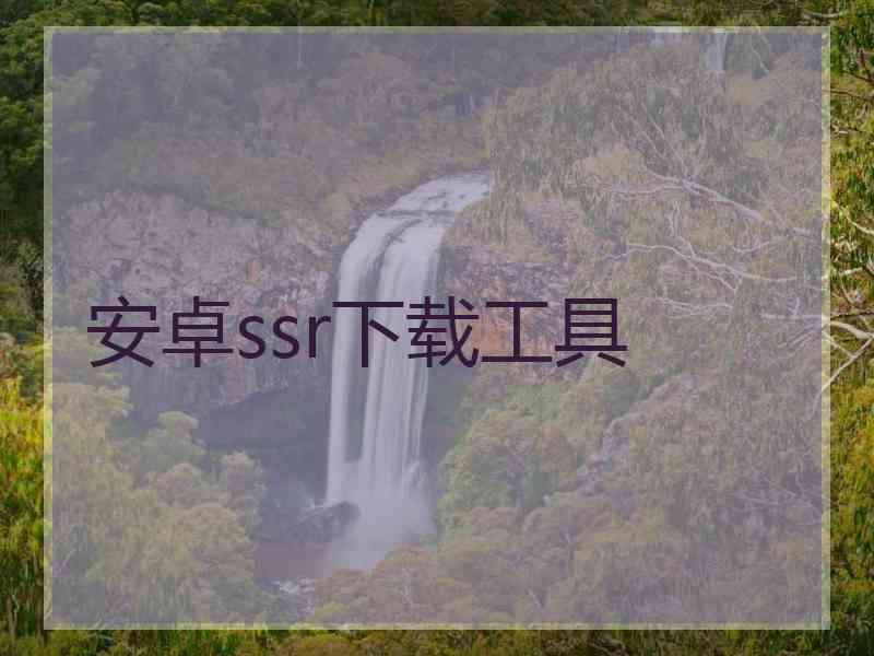 安卓ssr下载工具